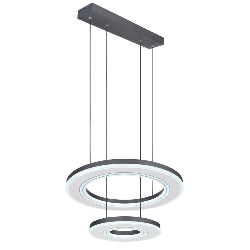 Globo - Himmennettävä LED-kattokruunu johdossa LED/50W/230V 2700-6000K halkaisija 50 cm musta + kauko-ohjaus