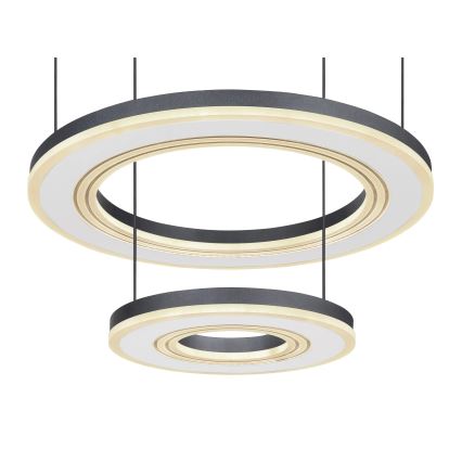 Globo - Himmennettävä LED-kattokruunu johdossa LED/50W/230V 2700-6000K halkaisija 50 cm musta + kauko-ohjaus