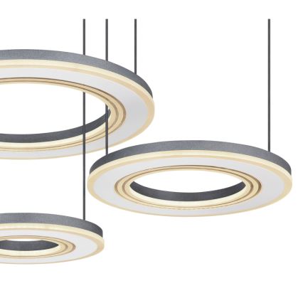 Globo - Himmennettävä LED-kattokruunu johdossa LED/80W/230V 2700-6000K musta + kauko-ohjaus