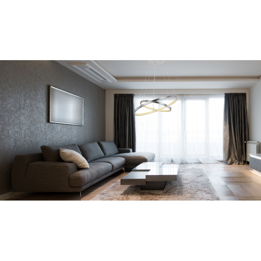 Globo - Himmennettävä LED-kattokruunu johdossa 2xLED/21W/230V