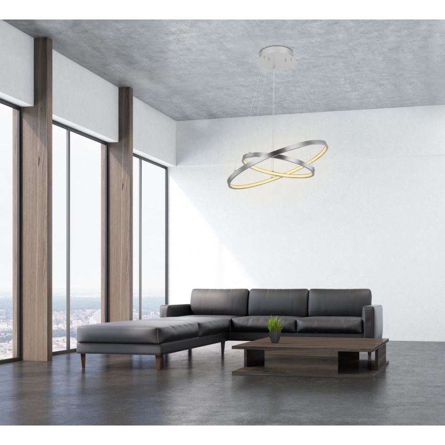 Globo - Himmennettävä LED-kattokruunu johdossa 2xLED/21W/230V
