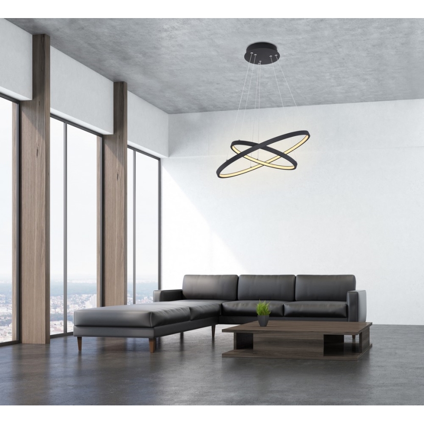 Globo - Himmennettävä LED-kattokruunu johdossa 2xLED/21W/230V