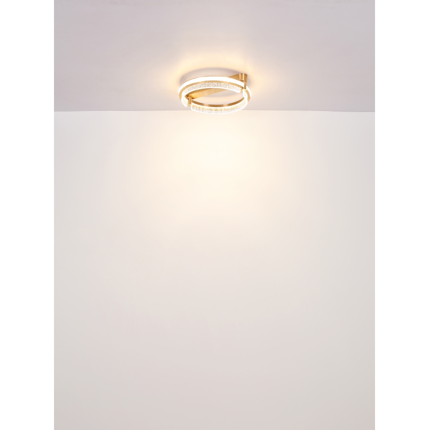 Globo - LED Himmennettävä kristallikattovalaisin LED/36W/230V 2700K-6000K + kauko-ohjaus
