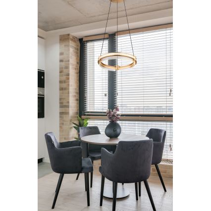 Globo - LED Himmennettävä kristalli kattokruunu johdossa LED/36W/230V 2700K-6000K + kauko-ohjaus
