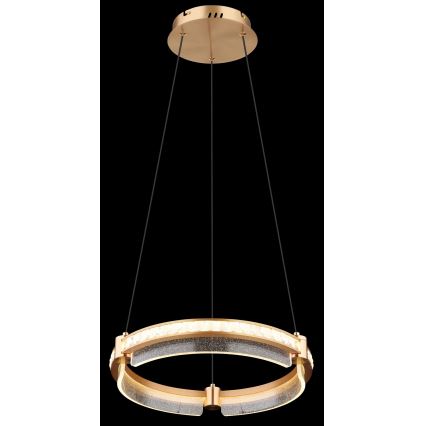 Globo - LED Himmennettävä kristalli kattokruunu johdossa LED/36W/230V 2700K-6000K + kauko-ohjaus