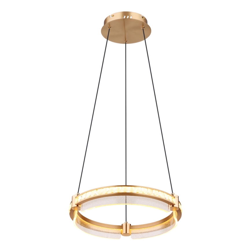 Globo - LED Himmennettävä kristalli kattokruunu johdossa LED/36W/230V 2700K-6000K + kauko-ohjaus