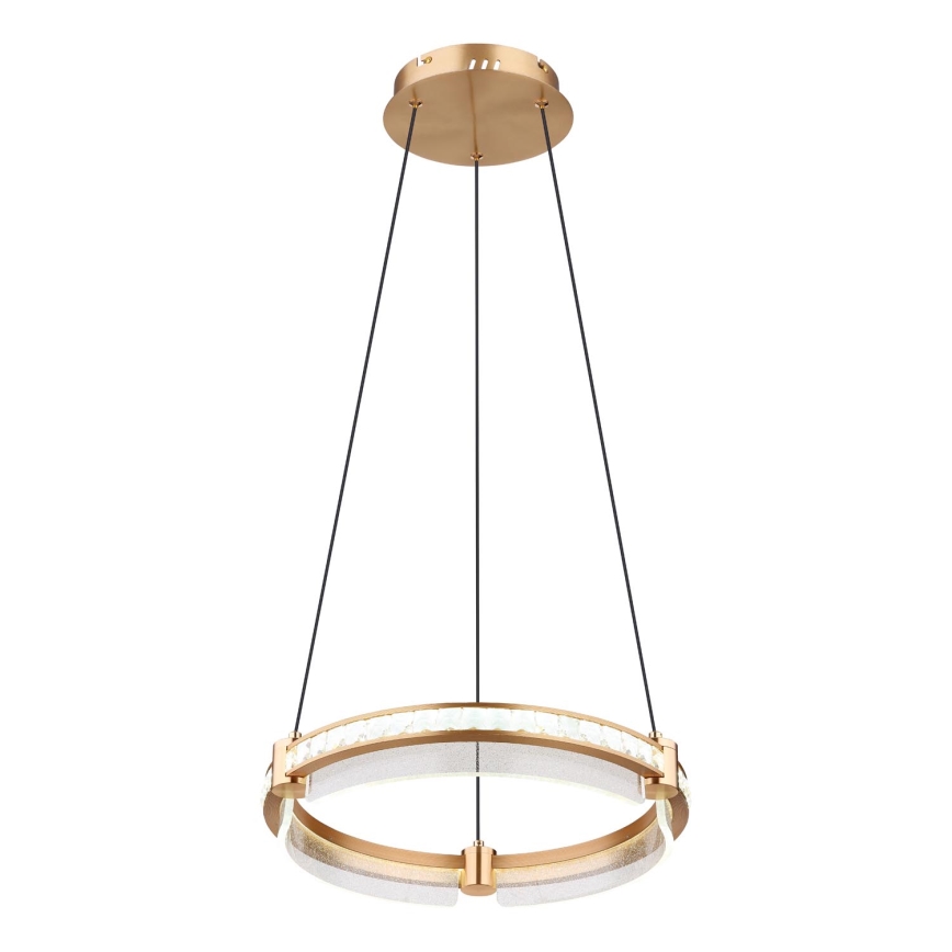 Globo - LED Himmennettävä kristalli kattokruunu johdossa LED/36W/230V 2700K-6000K + kauko-ohjaus