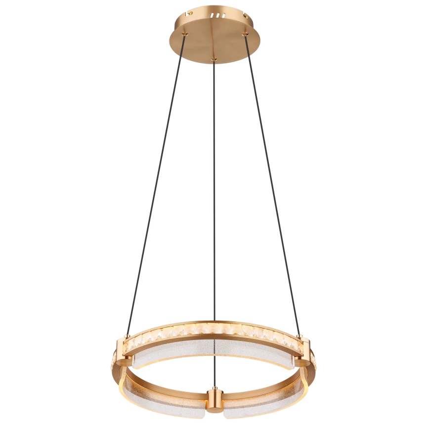 Globo - LED Himmennettävä kristalli kattokruunu johdossa LED/36W/230V 2700K-6000K + kauko-ohjaus