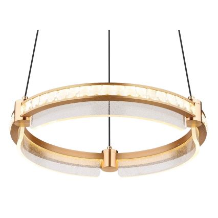 Globo - LED Himmennettävä kristalli kattokruunu johdossa LED/36W/230V 2700K-6000K + kauko-ohjaus