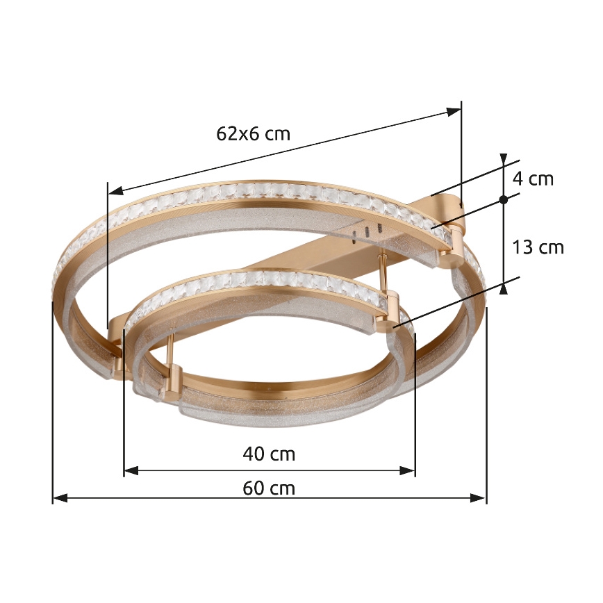 Globo - Himmennettävä LED-kattovalaisin LED/78W/230V 2700K-6000K + kauko-ohjaus