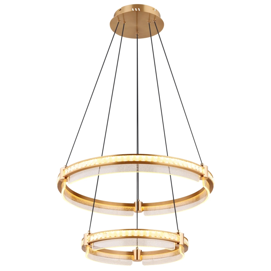 Globo - LED Himmennettävä kristalli kattokruunu johdossa LED/78W/230V 2700K-6000K + kauko-ohjaus