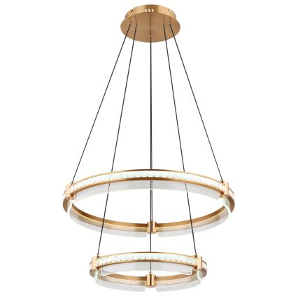 Globo - LED Himmennettävä kristalli kattokruunu johdossa LED/78W/230V 2700K-6000K + kauko-ohjaus