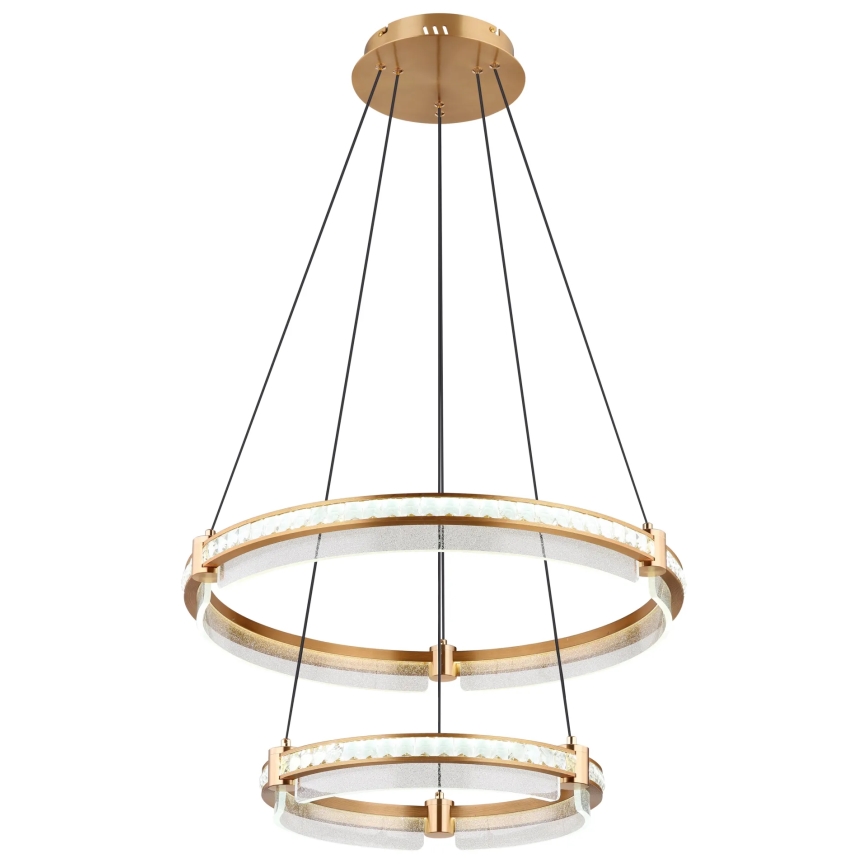 Globo - LED Himmennettävä kristalli kattokruunu johdossa LED/78W/230V 2700K-6000K + kauko-ohjaus