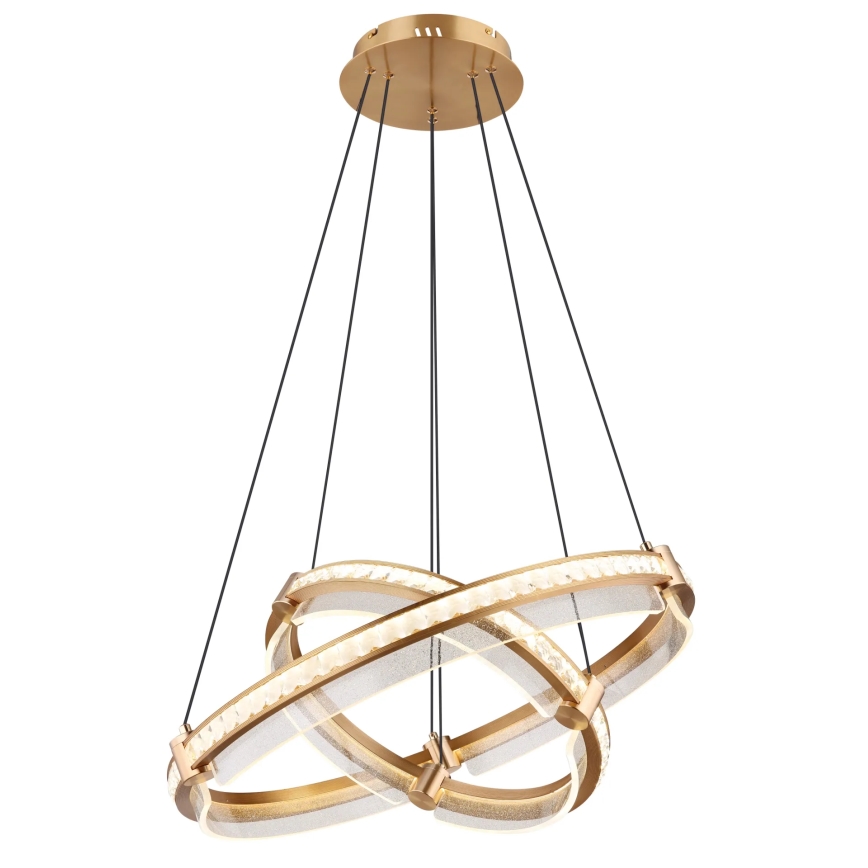 Globo - LED Himmennettävä kristalli kattokruunu johdossa LED/78W/230V 2700K-6000K + kauko-ohjaus