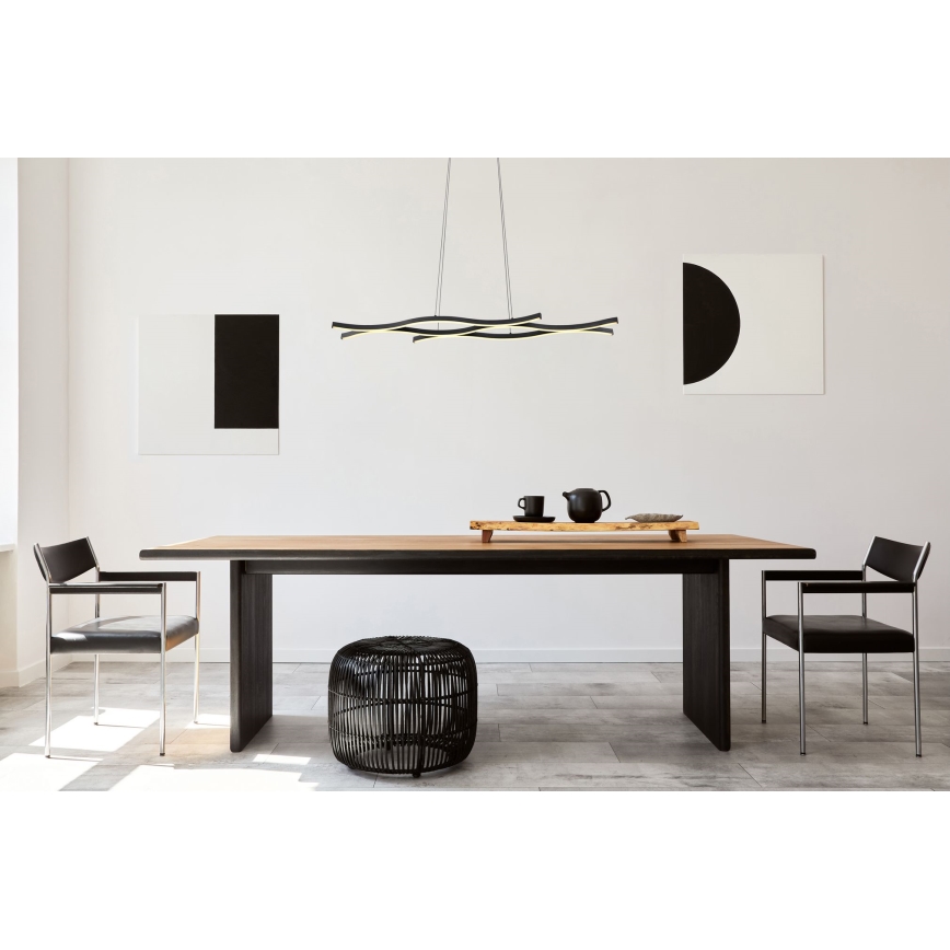 Globo - LED-kattokruunu johdossa LED/35W/230V musta