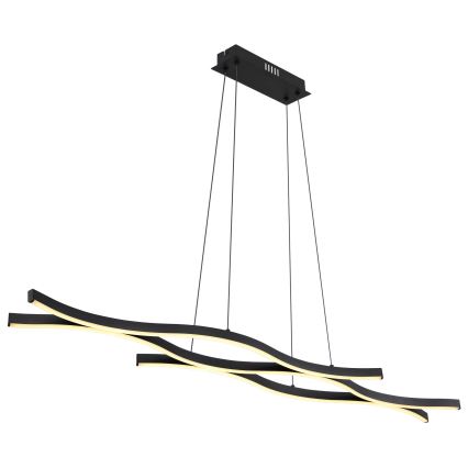 Globo - LED-kattokruunu johdossa LED/35W/230V musta