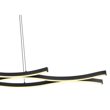 Globo - LED-kattokruunu johdossa LED/35W/230V musta