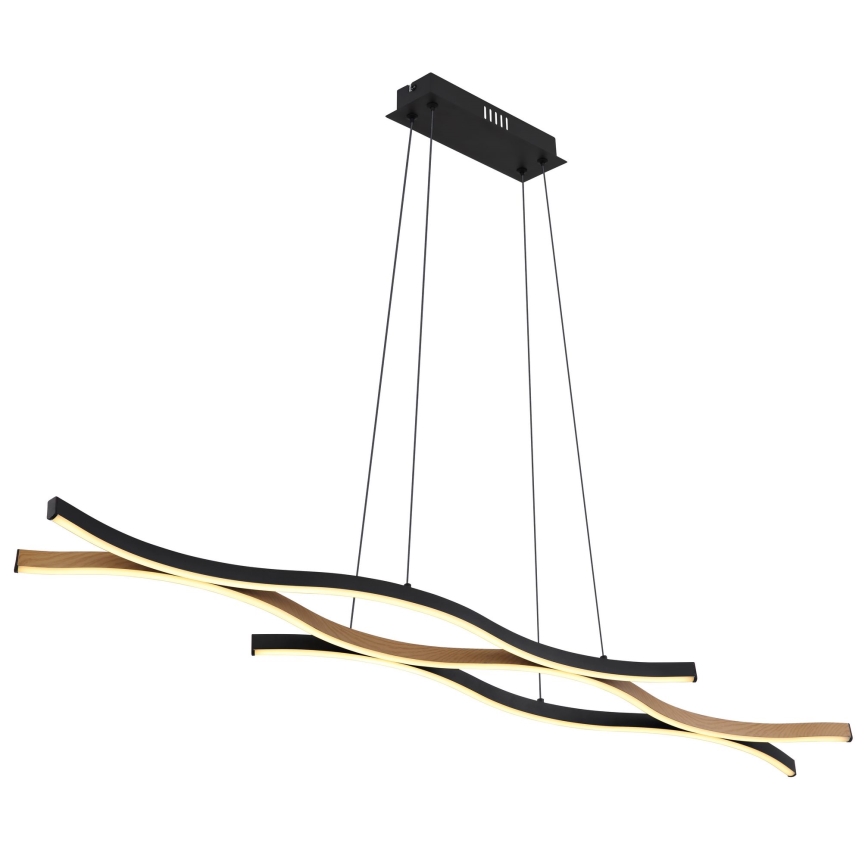 Globo - LED-kattokruunu johdossa LED/35W/230V musta/ruskea
