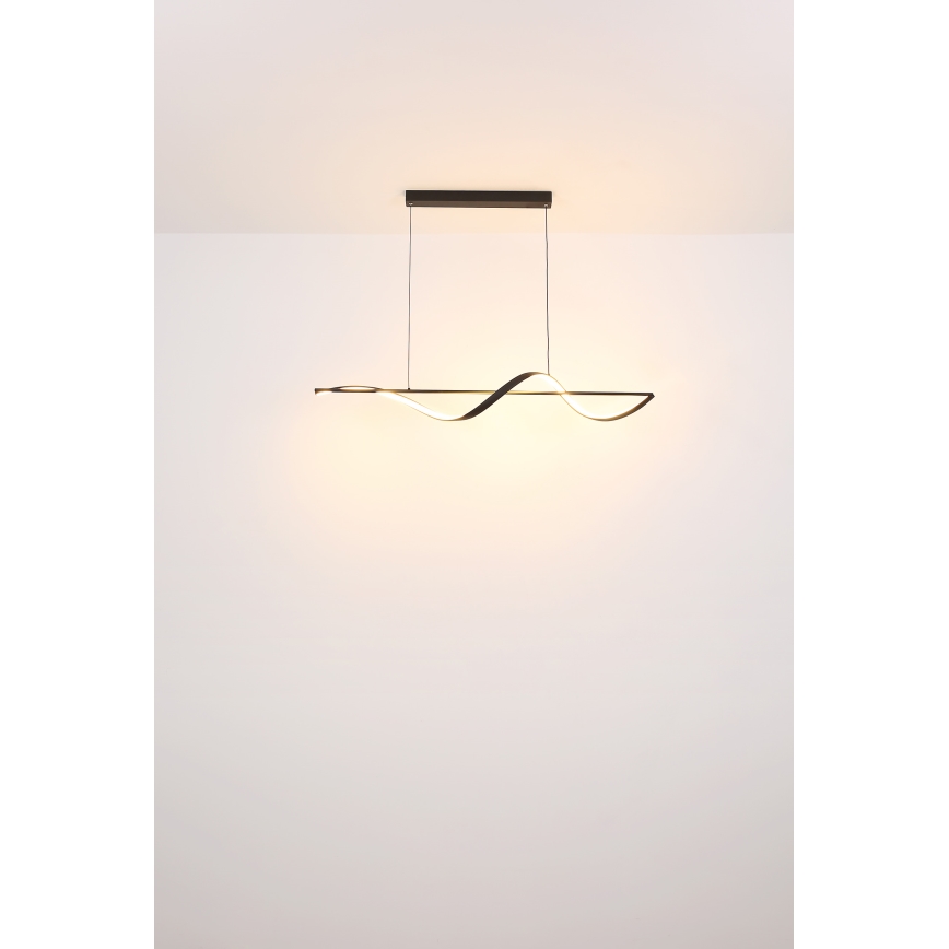 Globo - LED-kattokruunu johdossa LED/24W/230V 3000K musta