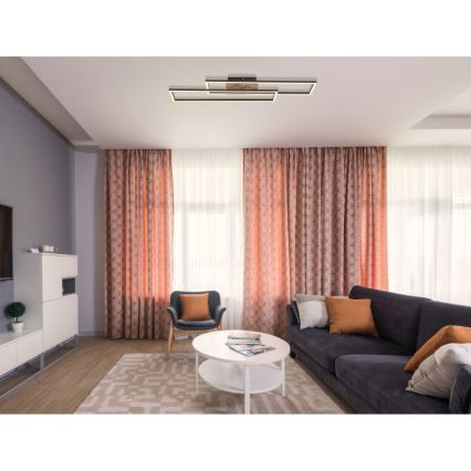 Globo - LED-kattovalaisin LED/30W/230V 3000K 60x80 cm musta