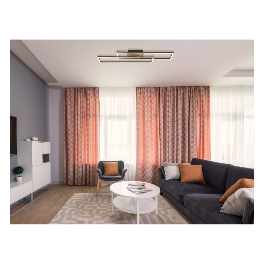 Globo - LED-kattovalaisin LED/30W/230V 3000K 60x80 cm musta