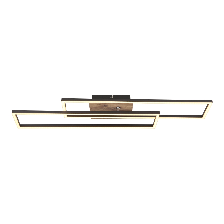 Globo - LED-kattovalaisin LED/30W/230V 3000K 60x80 cm musta