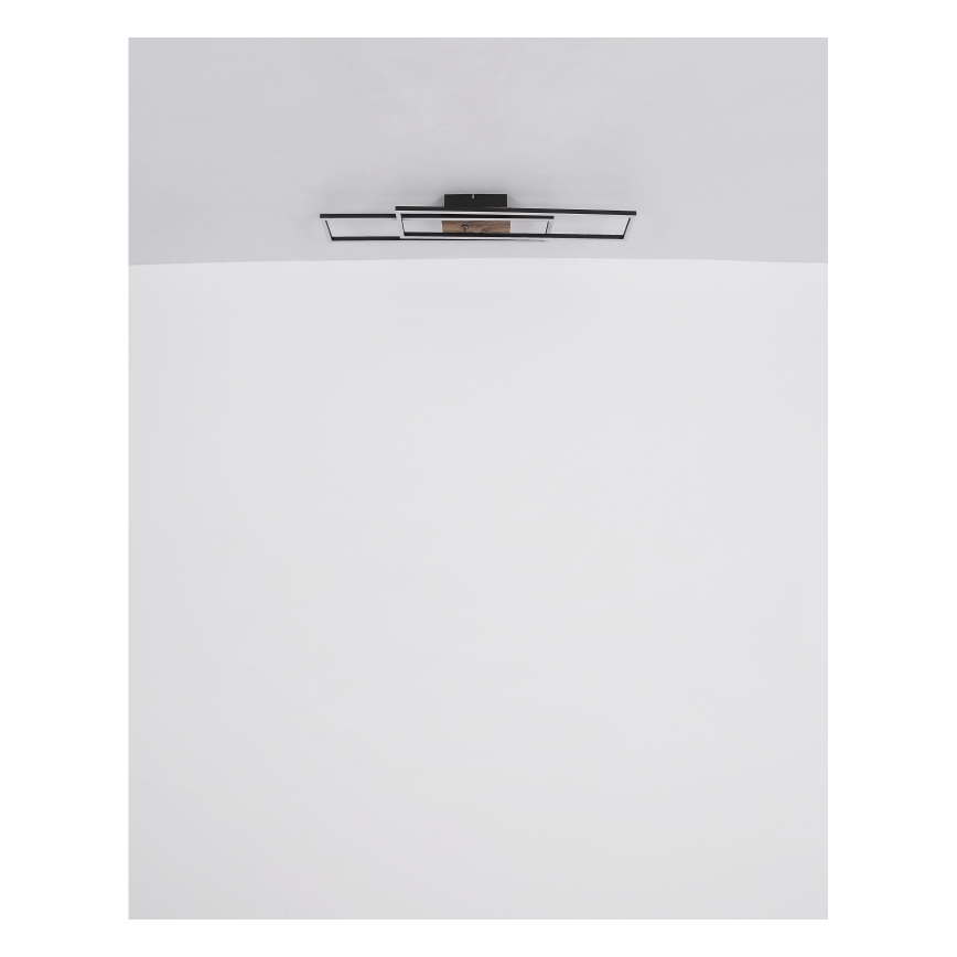 Globo - LED-kattovalaisin LED/30W/230V 3000K 60x80 cm musta