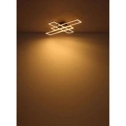 Globo - LED-kattovalaisin LED/30W/230V 3000K 60x80 cm musta/kulta