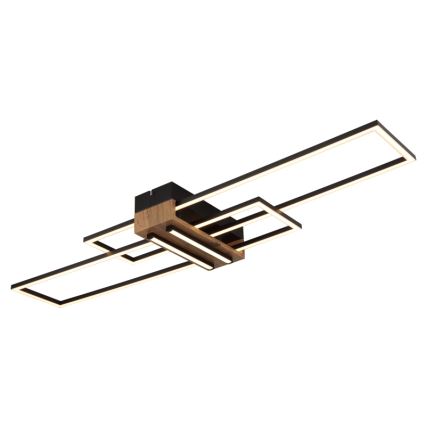 Globo - LED-kattovalaisin LED/40W/230V 3000K 25x100 cm musta