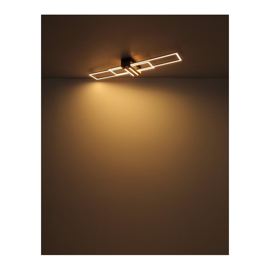 Globo - LED-kattovalaisin LED/40W/230V 3000K 25x100 cm musta