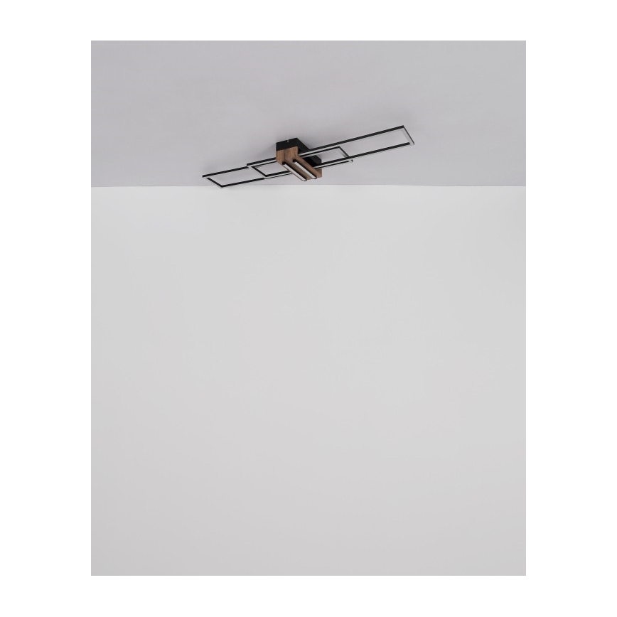 Globo - LED-kattovalaisin LED/40W/230V 3000K 25x100 cm musta