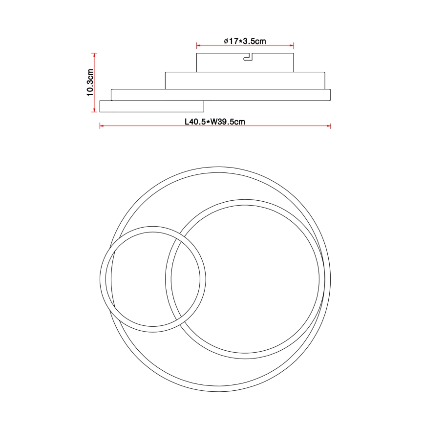 Globo - LED-kattovalaisin LED/36W/230V