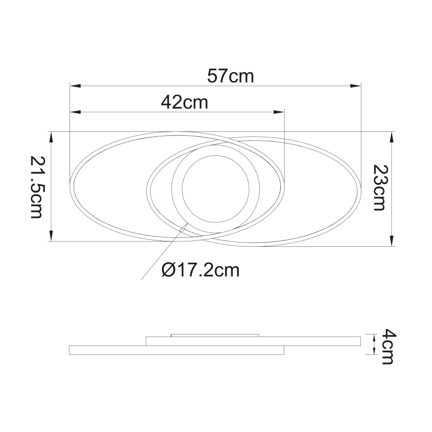 Globo - LED Kattovalaisin LED/24W/230V