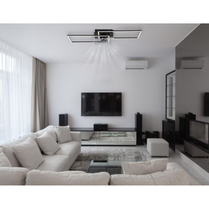 Globo - himmennettävä LED-kattovalaisin tuulettimella LED/38W/230V 3000-6500K + kaukosäädin