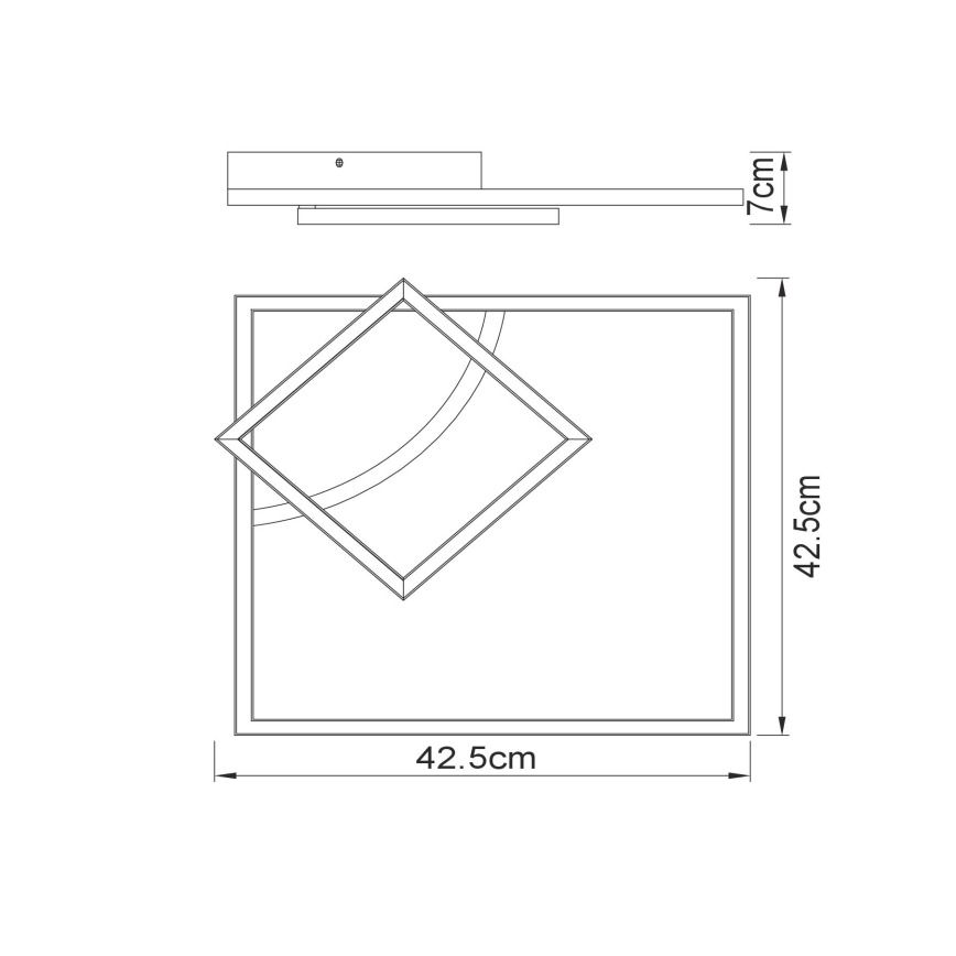 Globo - LED Pinta-asetettava kattokruunu LED/40W/230V