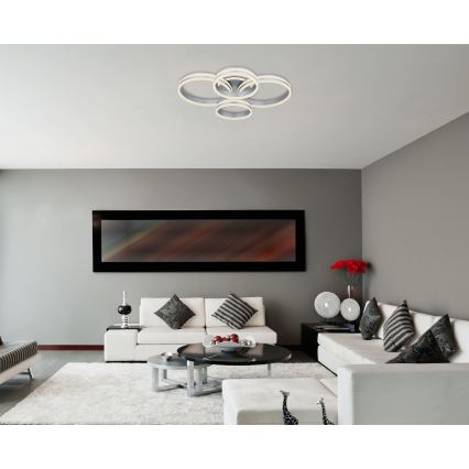Globo - Himmennettävä LED-kattovalaisin LED/90W/230V 2700-6000K 68x85 cm + kauko-ohjaus