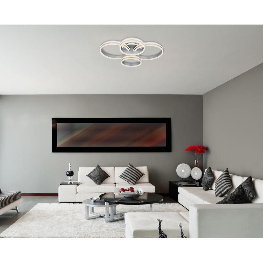 Globo - Himmennettävä LED-kattovalaisin LED/90W/230V 2700-6000K 68x85 cm + kauko-ohjaus