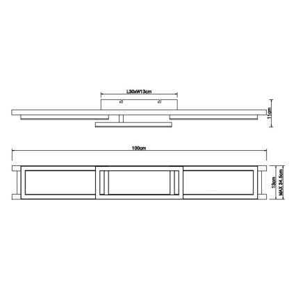 Globo - Himmennettävä LED-kattovalaisin LED/30W/230V 2700-6500K + kauko-ohjaus