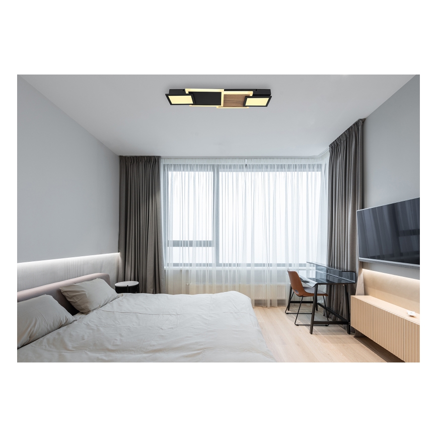 Globo 67279-30 - LED-kattovalaisin CAROLINE LED/30W/230V 25x71,5 cm beige/musta
