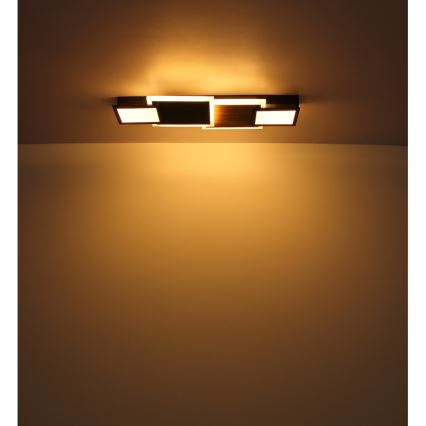 Globo 67279-30 - LED-kattovalaisin CAROLINE LED/30W/230V 25x71,5 cm beige/musta