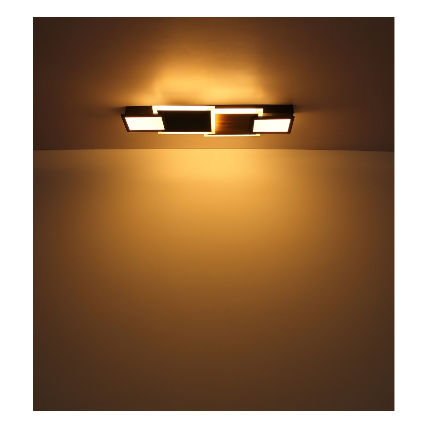 Globo 67279-30 - LED-kattovalaisin CAROLINE LED/30W/230V 25x71,5 cm beige/musta