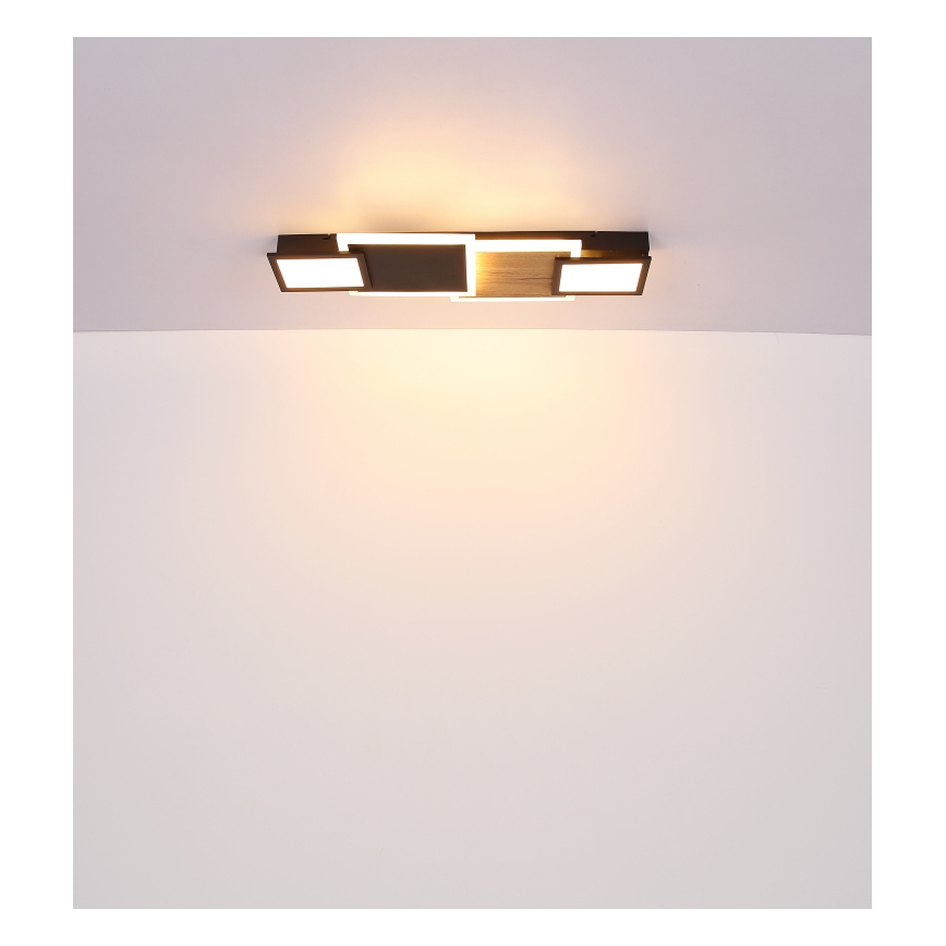 Globo 67279-30 - LED-kattovalaisin CAROLINE LED/30W/230V 25x71,5 cm beige/musta