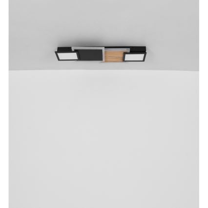 Globo 67279-30 - LED-kattovalaisin CAROLINE LED/30W/230V 25x71,5 cm beige/musta