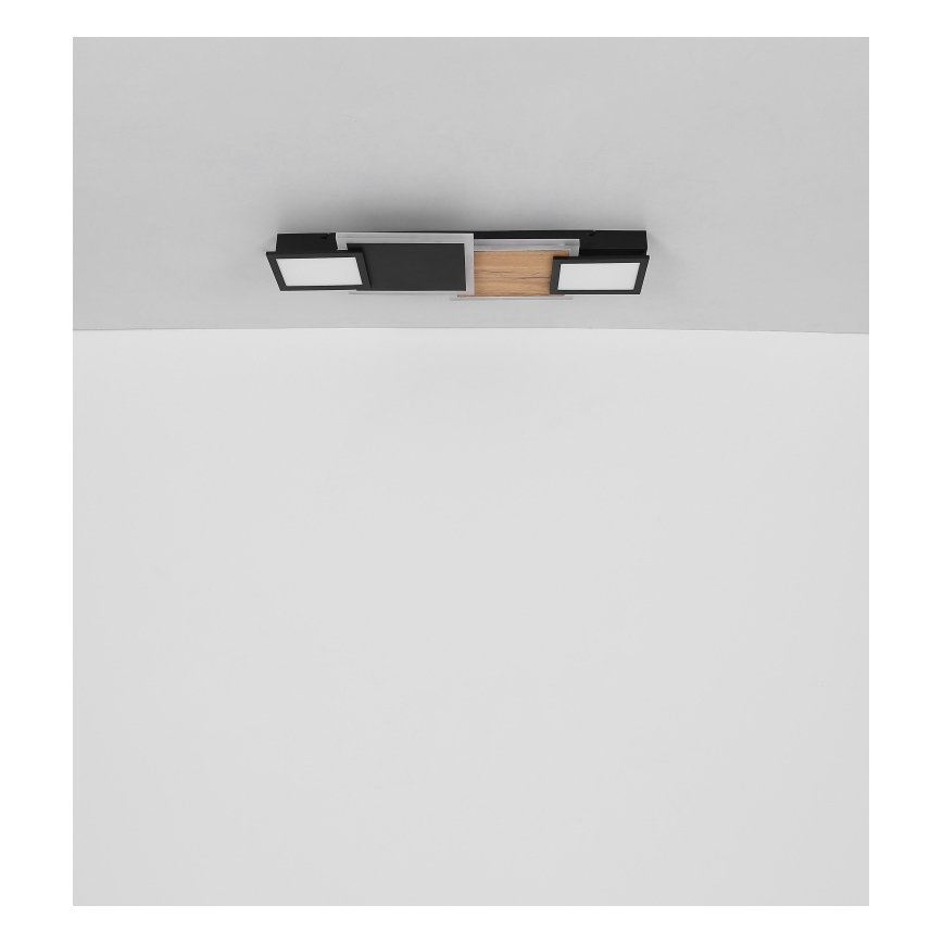 Globo 67279-30 - LED-kattovalaisin CAROLINE LED/30W/230V 25x71,5 cm beige/musta