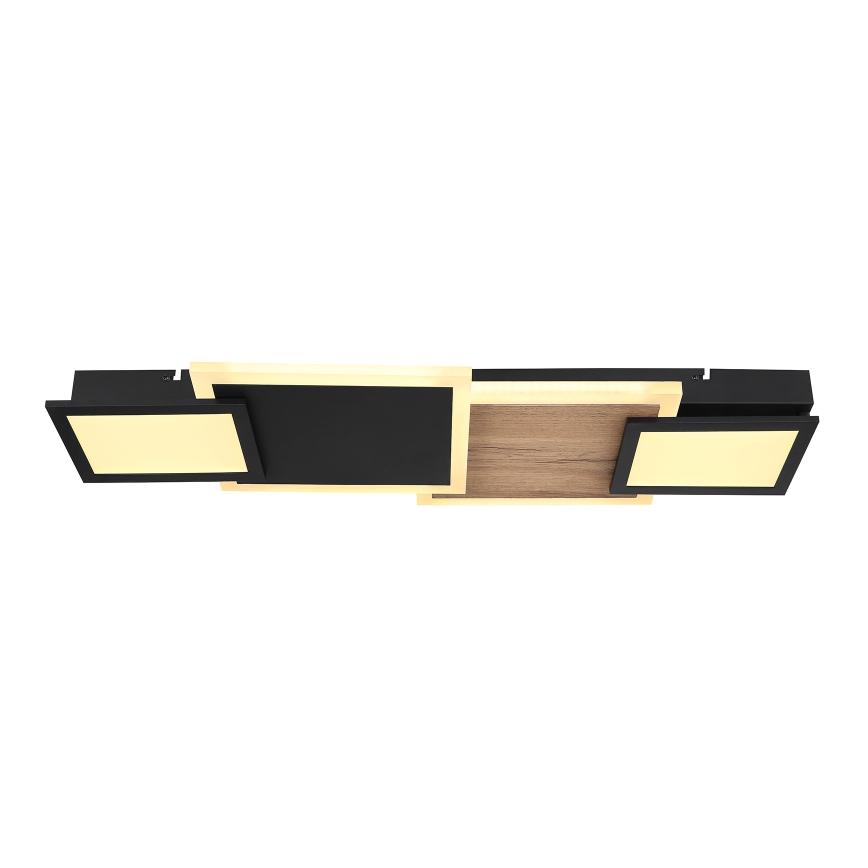 Globo 67279-30 - LED-kattovalaisin CAROLINE LED/30W/230V 25x71,5 cm beige/musta