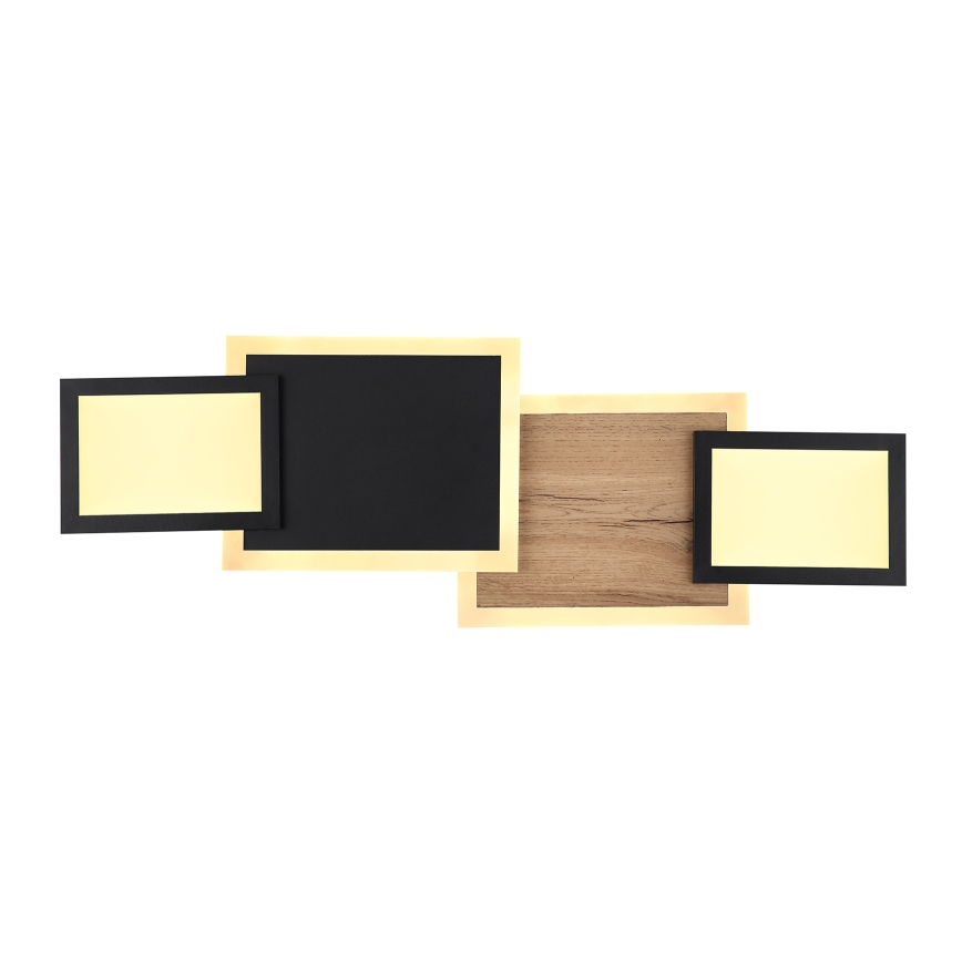 Globo 67279-30 - LED-kattovalaisin CAROLINE LED/30W/230V 25x71,5 cm beige/musta