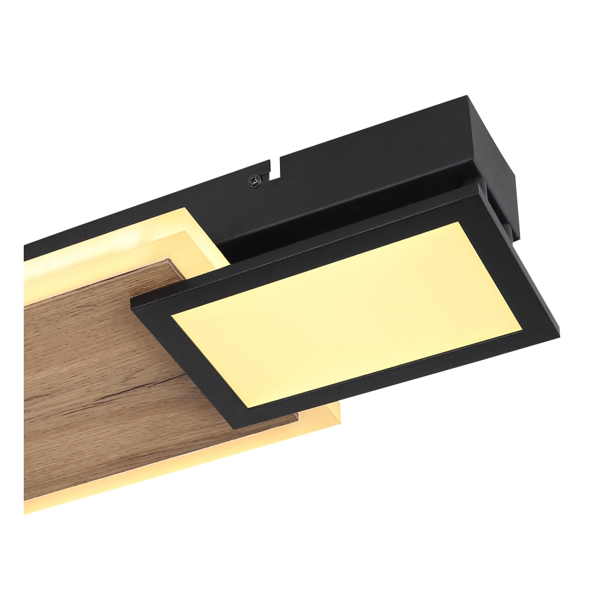Globo 67279-30 - LED-kattovalaisin CAROLINE LED/30W/230V 25x71,5 cm beige/musta