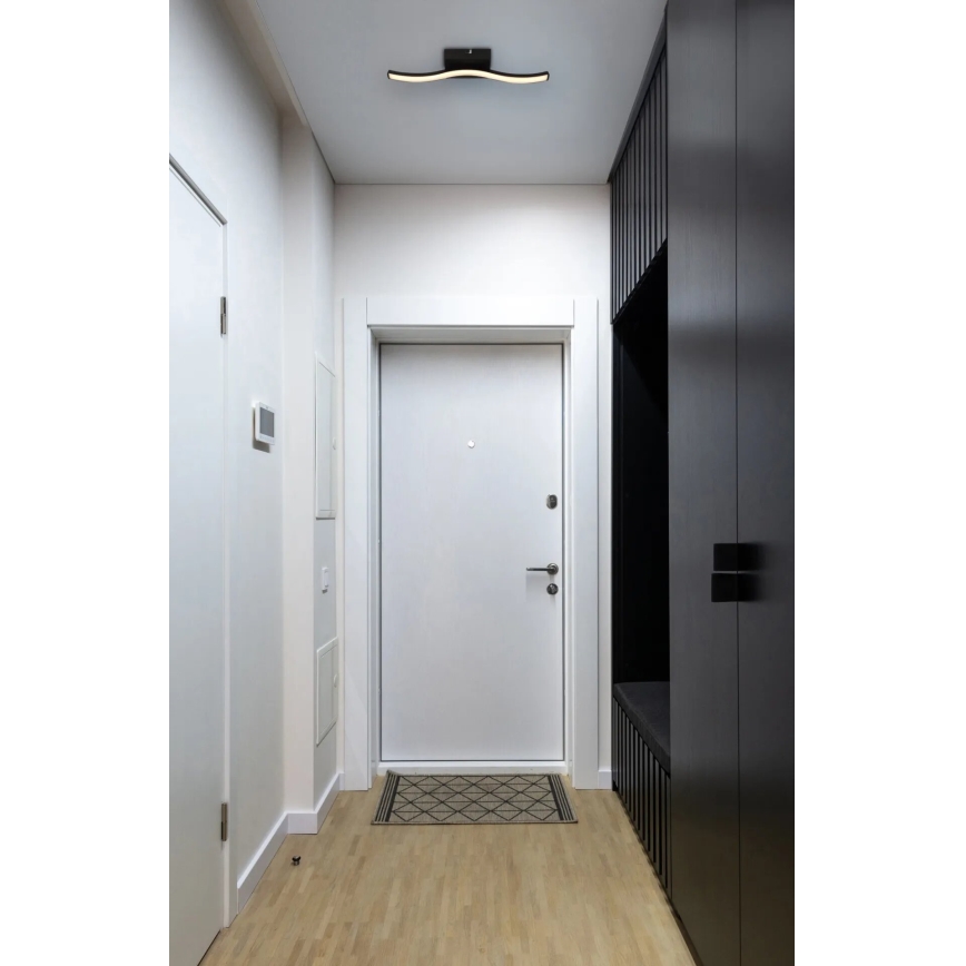 Globo - Kiinteä LED-kattokruunu LED/6W/230V 3000K musta