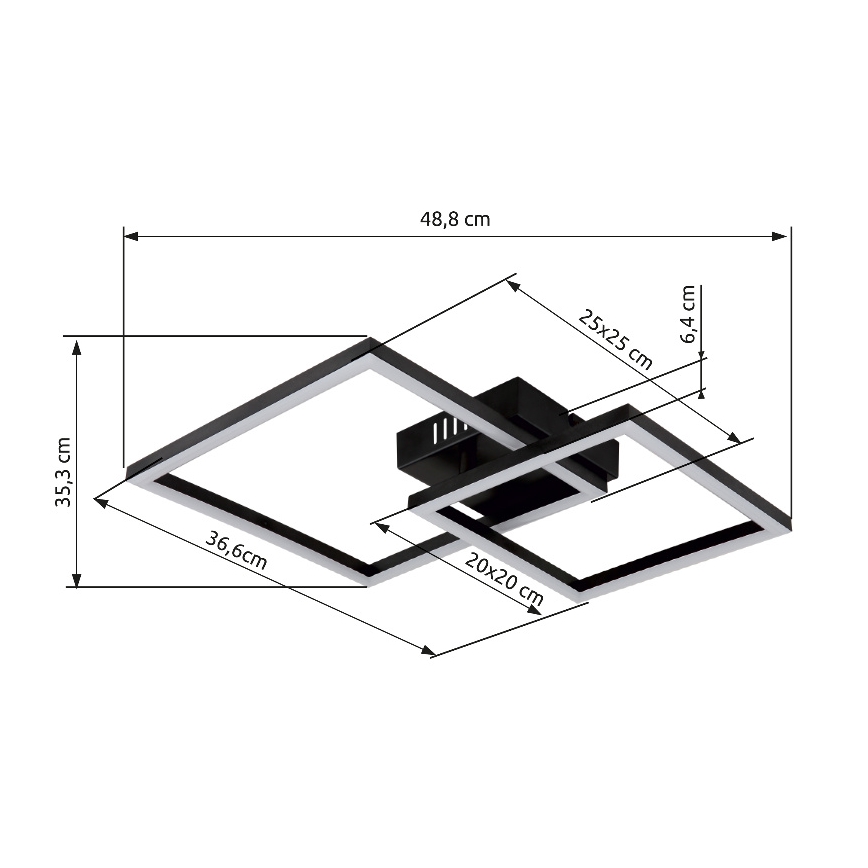 Globo - LED-kattovalaisin LED/20W/230V 3000K