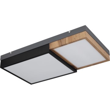 Globo 67286-30 - GUNDI LED-kattovalaisin LED/30W/230V 35x65 cm ruskea/musta